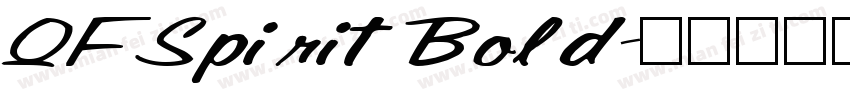 QFSpirit Bold字体转换